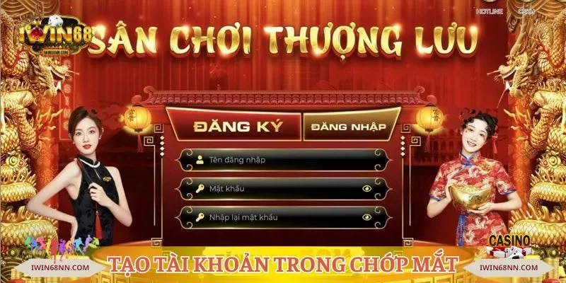Tạo tài khoản trong chớp mắt