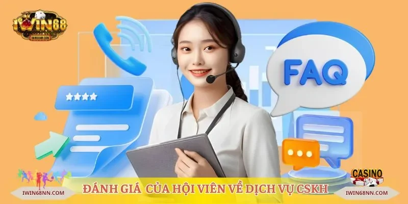 Đánh giá của hội viên về dịch vụ CSKH Iwin68